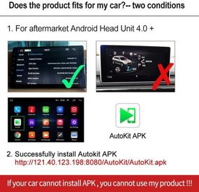 img 3 attached to Беспроводной адаптер CarPlay с операционной системой Android 4.4.2 или выше - поддерживает 🚗проводной Android Auto, зеркалирование, подключение по USB, управление голосом SIRI, Google Maps и онлайн обновления.