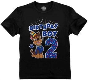 img 4 attached to Official Patrol Birthday Toddler T Shirt Boys' Clothing