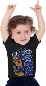 img 2 attached to Official Patrol Birthday Toddler T Shirt Boys' Clothing