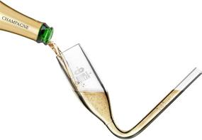 img 3 attached to 🥂 Champagne Shooter: Unconventional Bachelorette Party Favors & Engagement Gifts - Fun Drinking Games for Adults! Plastic Champagne Bong Style Glasses, 6 oz. 2-Pc Set