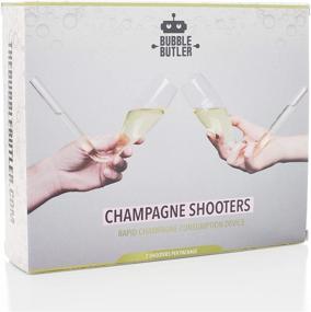 img 2 attached to 🥂 Champagne Shooter: Unconventional Bachelorette Party Favors & Engagement Gifts - Fun Drinking Games for Adults! Plastic Champagne Bong Style Glasses, 6 oz. 2-Pc Set