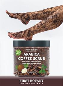 img 1 attached to Organic Arabica Coffee Scrub with Coconut, Shea Butter - Ideal for Acne, Anti-Cellulite, Stretch Marks, Spider Veins, Varicose Veins & Eczema Treatment
