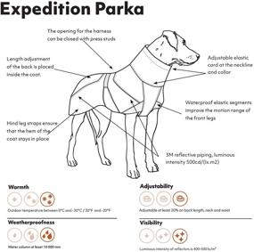 img 2 attached to Hurtta Expedition Parka Winter Beetroot Dogs in Apparel & Accessories