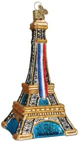 img 2 attached to 🗼 Exquisite Old World Christmas Eiffel Tower Glass Blown Ornaments for Festive Trees