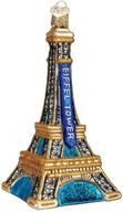 🗼 exquisite old world christmas eiffel tower glass blown ornaments for festive trees логотип