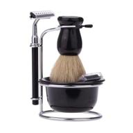 meicoly shaving set，badger stainless holder logo