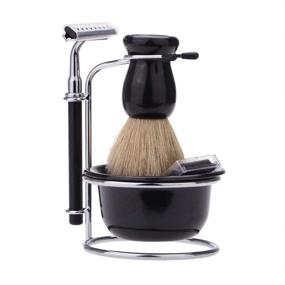 img 4 attached to Meicoly Shaving Set，Badger Stainless Holder