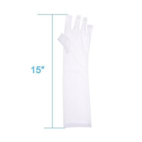 img 1 attached to 🧤 KLOUD City Pack of 2 UV Protective Gloves: Must-Have for LED Nail Dryer Gel Curing & Nail Polish