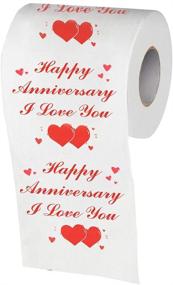 img 3 attached to Принты для туалетной бумаги "Happy Anniversary": идеальный смешной подарок!