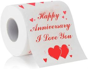 img 4 attached to Принты для туалетной бумаги "Happy Anniversary": идеальный смешной подарок!