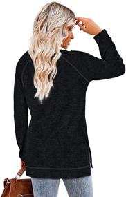 img 1 attached to 👚 Aokosor Women's Lightweight Long Sleeve Sweaters Soft Warm Sweatshirt Split Side Tunic Tops for Leggings