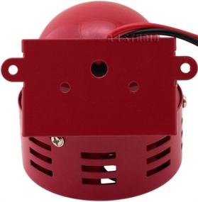 img 3 attached to Compact 12V Vixen Horns Electric Motor Driven Horn/Alarm/Siren (Air Raid) - Vibrant Red VXS-9050C