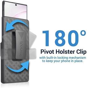 img 1 attached to Aduro Cell Phone Holsters for Samsung Galaxy Note 📱 10 Plus - Case Protector with Belt-Clip and Built-in Kickstand