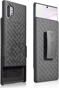 img 4 attached to Aduro Cell Phone Holsters for Samsung Galaxy Note 📱 10 Plus - Case Protector with Belt-Clip and Built-in Kickstand