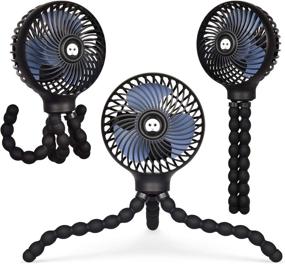 img 3 attached to 👶 HomeLifairy Stroller Fan Clip On - Portable and Rechargeable Mini Handheld Fan for Baby - Ideal Stroller Accessories for Crib, Car Rides & More!