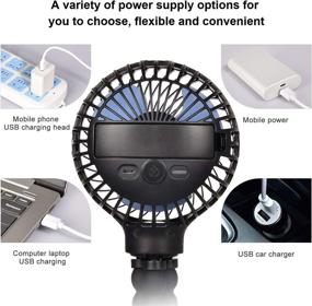 img 1 attached to 👶 HomeLifairy Stroller Fan Clip On - Portable and Rechargeable Mini Handheld Fan for Baby - Ideal Stroller Accessories for Crib, Car Rides & More!