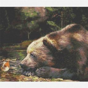 img 3 attached to 🎨 Enhance Your Home Decor with AxiEr DIY 5D Diamond Painting Kit - Full Drill, Bear Design, 15.7x11.8in - Perfect Gift for Adults