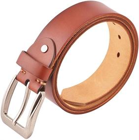 img 4 attached to 🕰️ Timeless Style: Genuine Leather Antique Buckle Men's Accessories for Casual Elegance