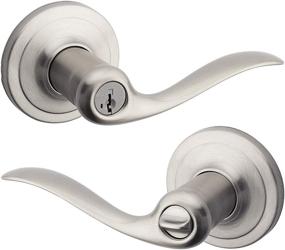 img 4 attached to 🔑 Kwikset 97402-732 Tustin K4 Entry Lever, Satin Nickel with SmartKey Technology