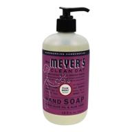 mrs. meyer's plumberry hand soap: 🌿 revitalizing liquid formula in 12.5 ounce bottle logo