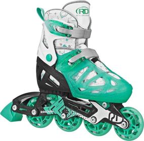 img 4 attached to 🛼 Tracer Adjustable Inline Skates for Roller Derby Girls