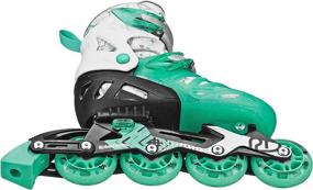 img 2 attached to 🛼 Tracer Adjustable Inline Skates for Roller Derby Girls