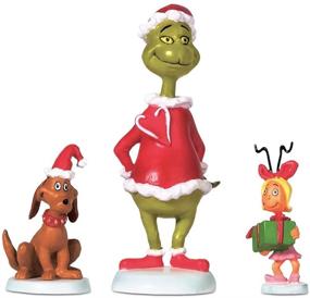 img 1 attached to 🎄 Department 56 Grinch Village Max & Cindy-Lou Who Figurine - 2.75 inch Accessory