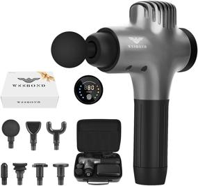 img 4 attached to 🔫 WSSBOND Massage Gun: Deep Tissue Percussion Muscle Massager with Ultra-Quiet Brushless Motor - 7 Heads & 5 Speeds for Portable Handheld Body Relaxation