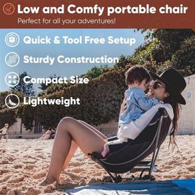 img 3 attached to 🪑 YIZI LITE Ultralight Camping Chair: 750g Lightweight Backpacking Chair for Hiking and Camping, Compact & Foldable Design