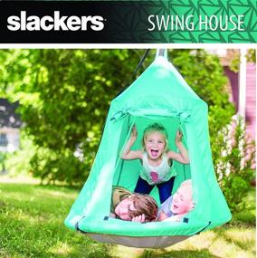 img 3 attached to 🏠 Slackers 40" Swing House with Adventure Sky Swing - A Perfect Backyard Addition for Family Fun and Adventure!