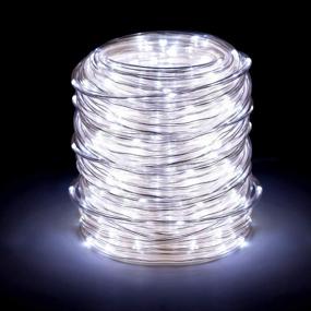 img 4 attached to 🎉 ANJAYLIA 66FT 200 LED Rope Lights Outdoor Plug in String Lights with Timer Remote Control Waterproof Rope Lighting for Outdoor, Party, Christmas, Garden, Patio(White) - Enhanced SEO