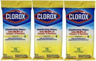 🍊 clorox citrus blend disinfecting wipes - pack of 3, 15 count logo