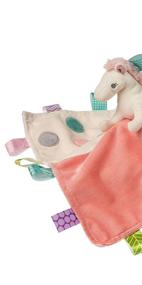 img 3 attached to 🐴 Taggies Soothing Sensory Stuffed Animal Security Blanket: Painted Pony - Comforting 13 x 13-Inch Blanket for Calm and Relaxation