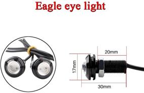 img 3 attached to 🔦 KaiDengZhe 6 шт. 18 мм зеленых LED-ламп для автомобилей "Eagle Eye" - 9 Вт ДХО для дневного света, автомобилей, квадроциклов, кемперов и мотоциклов - маркер, хвост, задние и противотуманные огни