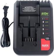 ⚡️ lasica pcc692l 20v max battery quick charger replacement for porter-cable & black+decker 20v max lithium batteries logo