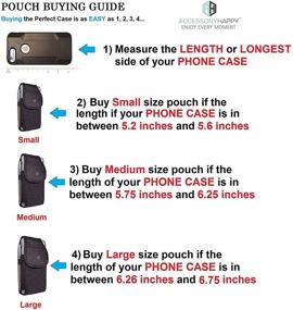 img 3 attached to 📱 AH Military Grade Cell Phone Pouch Tactical Clip Holster Holder for iPhone 8 Plus 11 12 Pro Max, S20 Plus - Secure Nylon Canvas Construction & Belt Loop - Fits Cell Phone with Otterbox (Large)