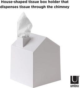 img 2 attached to Modern White Umbra Casa Tissue Box Cover - Stylish & Functional Décor Solution