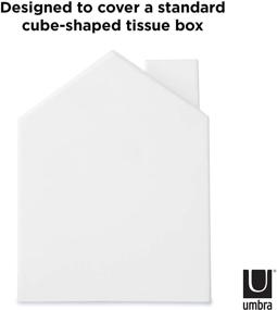 img 1 attached to Modern White Umbra Casa Tissue Box Cover - Stylish & Functional Décor Solution