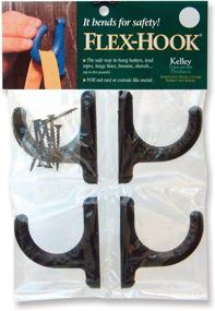 img 1 attached to Maximize Closet Space with Flex Hook Hangers 4 Pack Black