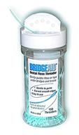 🦷 bulk pack dental floss threader - bridgeaid, 1 bottle logo