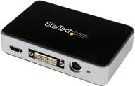 видеорекордер startech.com usb - захват видео с hdmi - картa захвата - 1080p - 60fps - hdmi dvi vga (usb3hdcap) черный. логотип