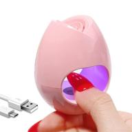 💅 портативная мини uv led лампа для ногтей с usb: быстросохнущая 16вт лампа для отверждения геля для ногтей, однопальцевая uv сушилка для ногтей логотип