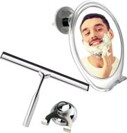 🪞 fogless shower mirror and squeegee combo: enjoy a clear reflection logo