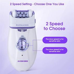 img 1 attached to 2 in 1 Epilator & Shaver: Cordless Hair Removal Device for Women - Face, Bikini & Body - Painless and Portable - Suitable for both Men and Women