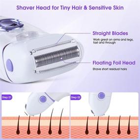 img 2 attached to 2 in 1 Epilator & Shaver: Cordless Hair Removal Device for Women - Face, Bikini & Body - Painless and Portable - Suitable for both Men and Women