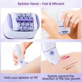img 3 attached to 2 in 1 Epilator & Shaver: Cordless Hair Removal Device for Women - Face, Bikini & Body - Painless and Portable - Suitable for both Men and Women