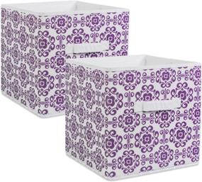 img 4 attached to 🔮 DII Non Woven Polyester Scroll Storage Bin - Small - Eggplant Color: Premium Quality and Sturdy Design