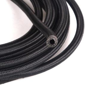 img 1 attached to 🔧 Universal 12Ft Stainless Steel Nylon Braided Oil Fuel Line Hose with 6AN Swivel Hose Ends &amp; AN-6 to AN-10 Fuel Tank Fitting Adapters Kit - Black by SUNROAD