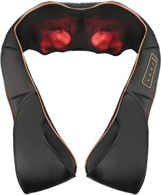 img 4 attached to 🧖 Relieve Stress & Tension: Shiatsu Back Neck and Shoulder Massager with Heat, Perfect for Home and Office Use