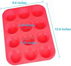 img 3 attached to Muffin Pan Silicone Molds Non Stick